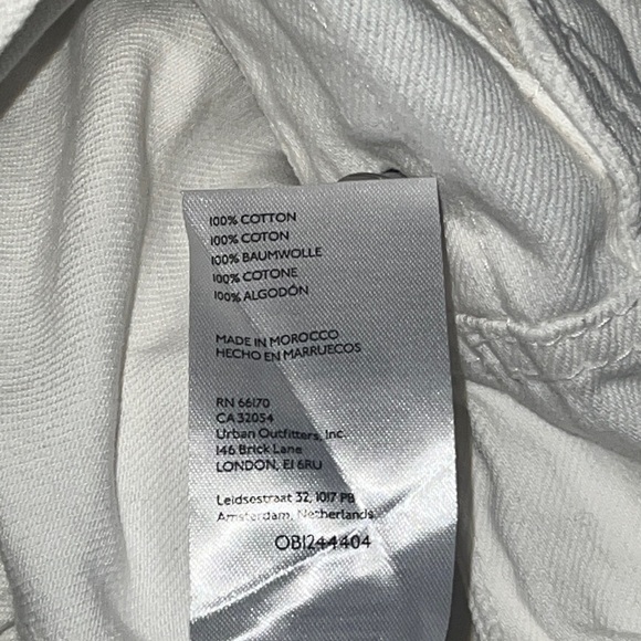 FREE People Marci button through denim jumpsuit in white size XS - Picture 16 of 17